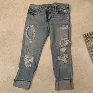 Ralph Lauren Distressed Boyfriend Jeans